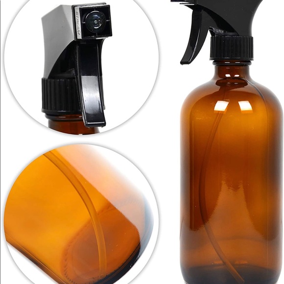 8 Pack Empty Amber Glass Spray Bottles 2 Pack 8 Ounce & 6 Pack 4 OunceContainers - Picture 4 of 6